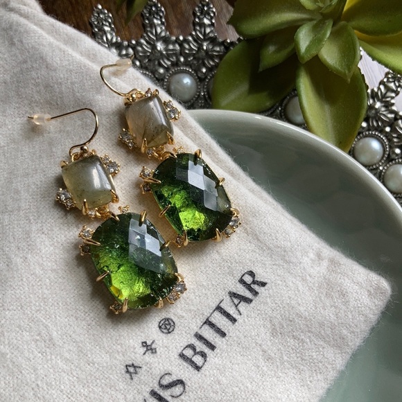 Alexis Bittar Elements Double Drop Earrings NEW - Picture 7 of 12